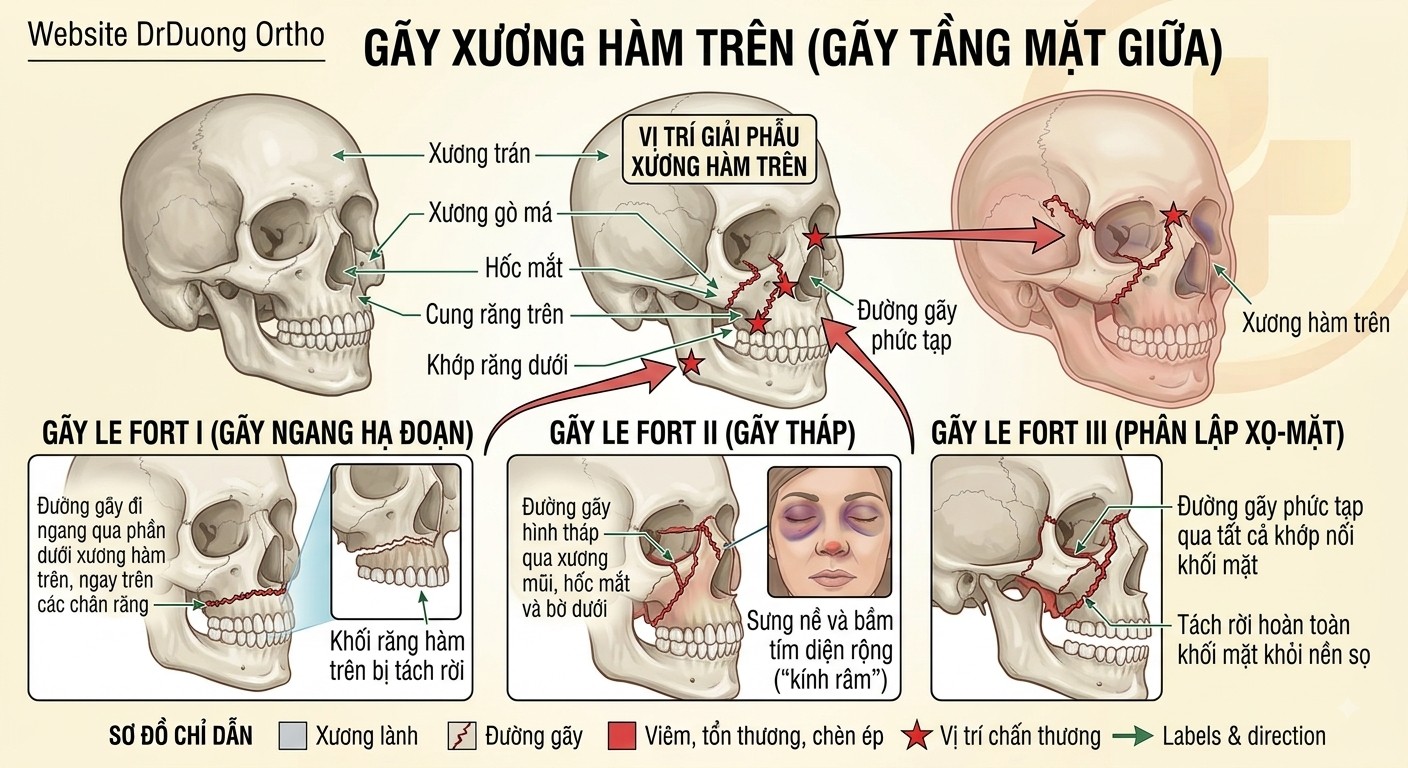 Gãy xương hàm trên