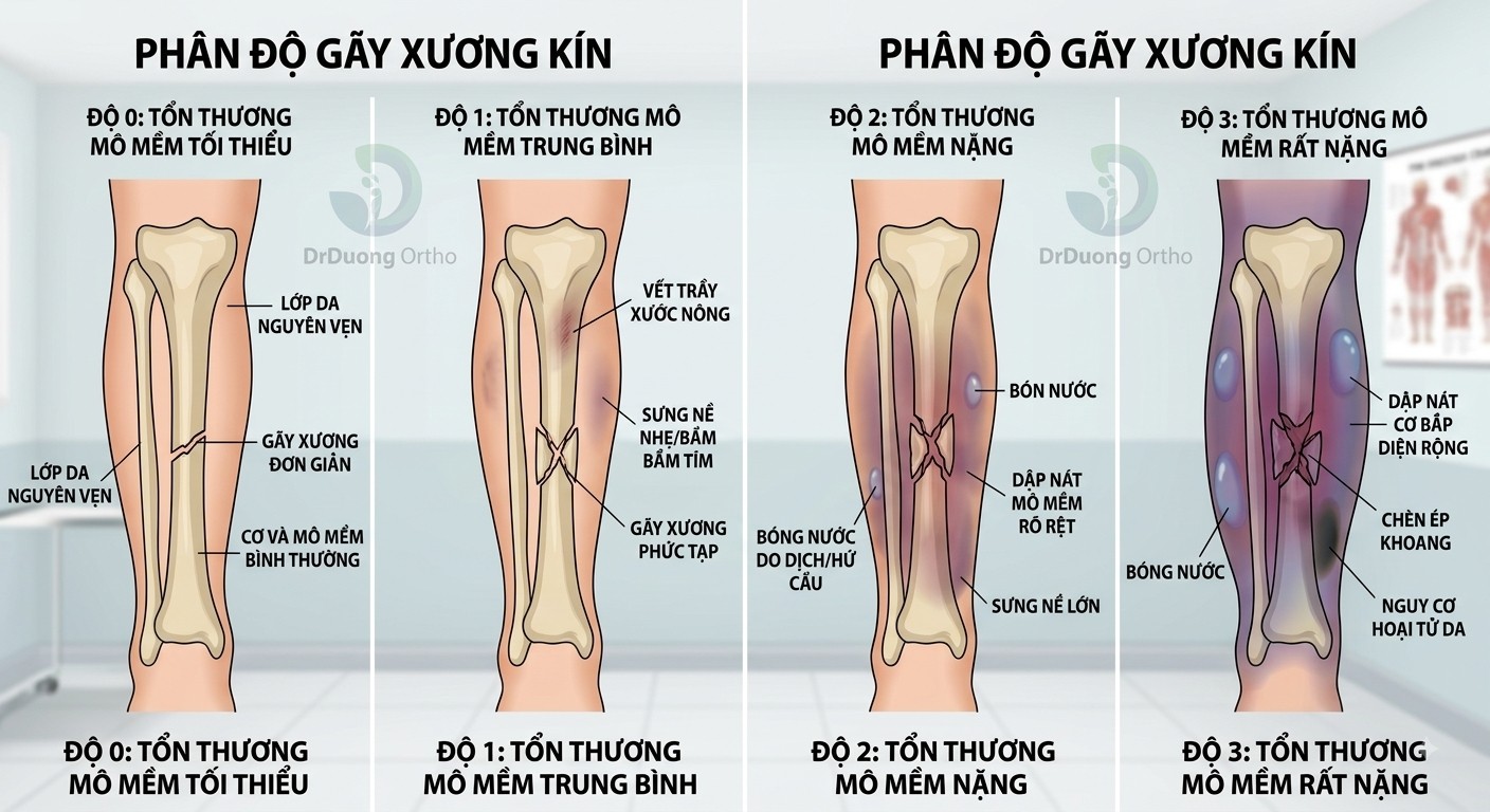Phân độ gãy xương kín