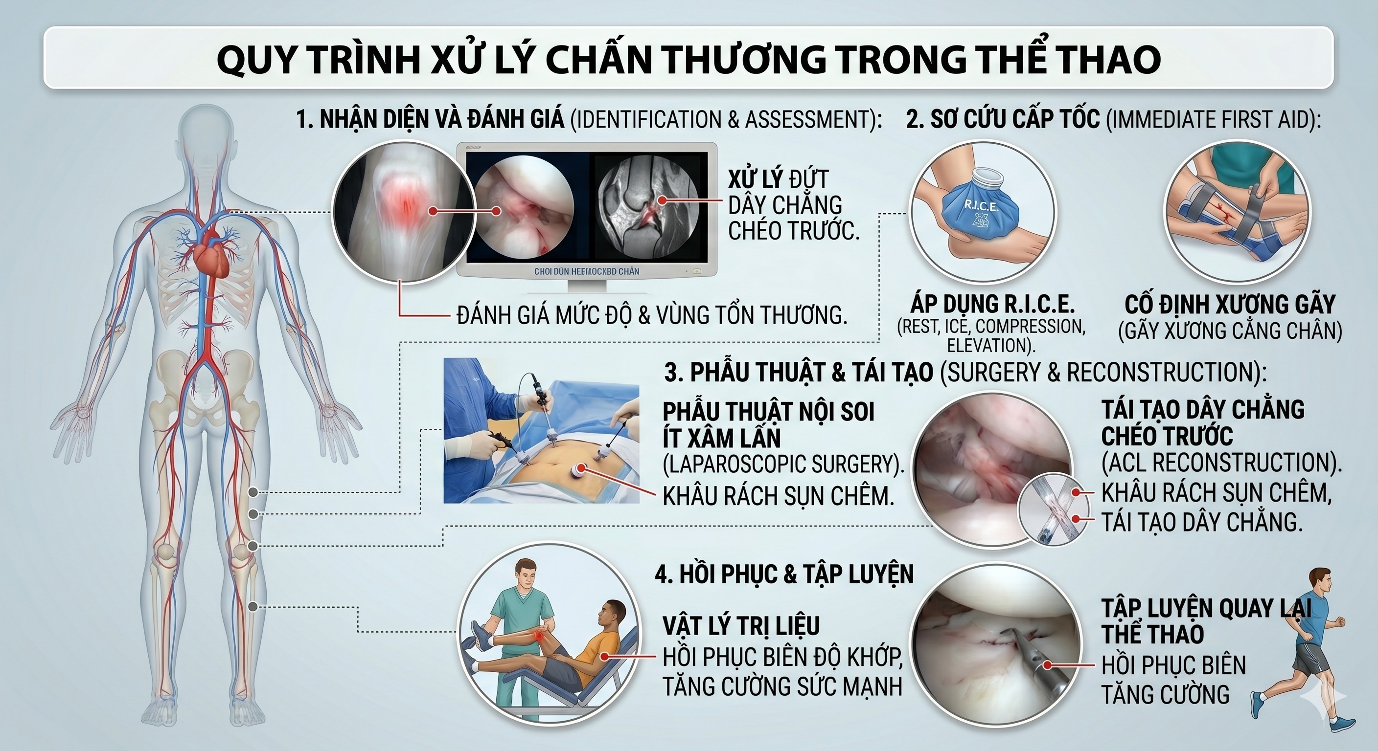 Xử lý chấn thương trong thể thao