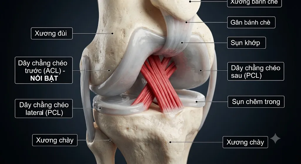 Nguyên nhân gây đứt dây chằng chéo trước