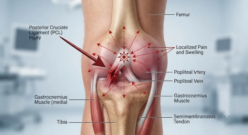 Dấu hiệu nhận biết giãn dây chằng chéo sau
