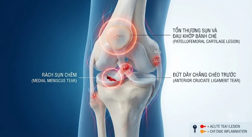 Tổng quan về các loại chấn thương đầu gối