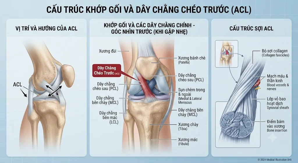 Phù nề dây chằng chéo trước là gì?