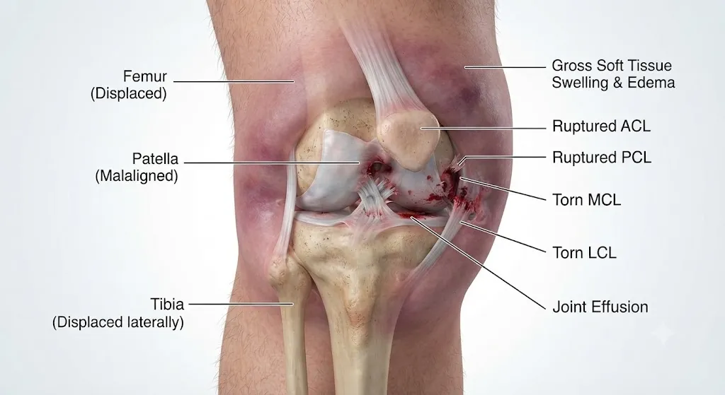 Nguyên nhân gây trật khớp gối