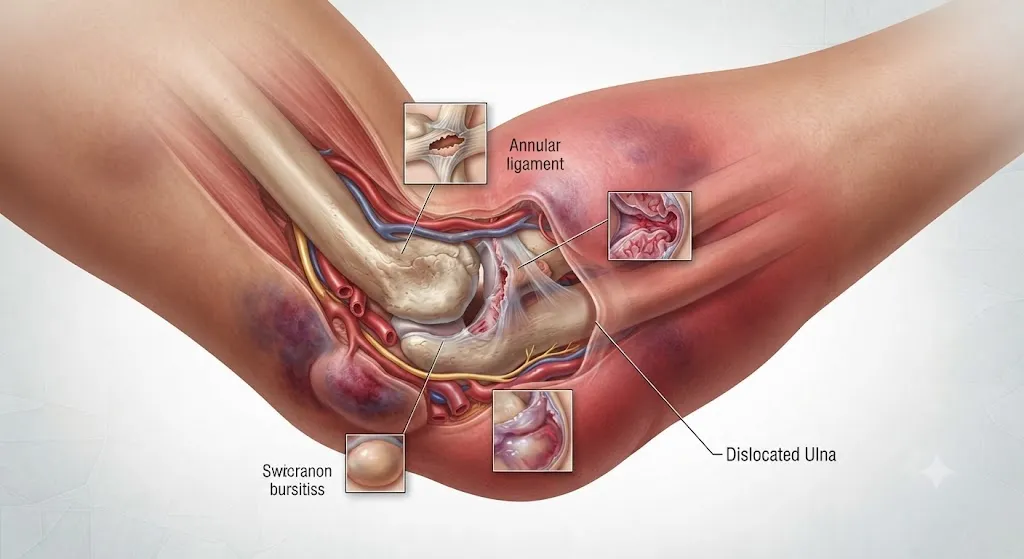 Nguyên nhân gây trật khớp khuỷu