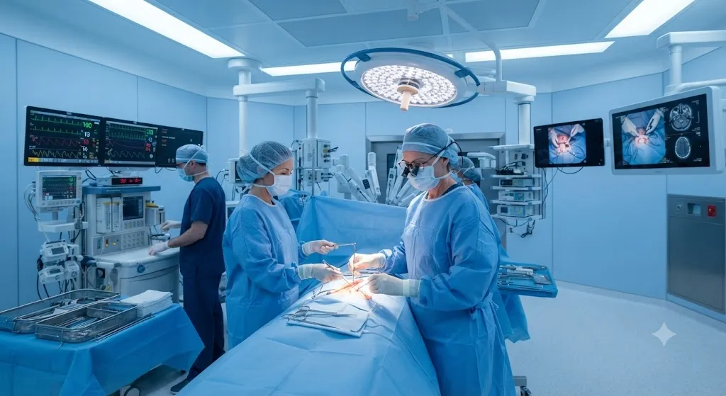 Quy trình phòng mổ vô trùng an toàn khi thay khớp gối