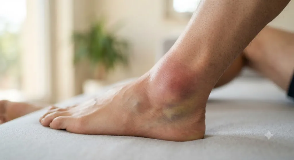 Dấu hiệu nhận biết giãn dây chằng chân điển hình