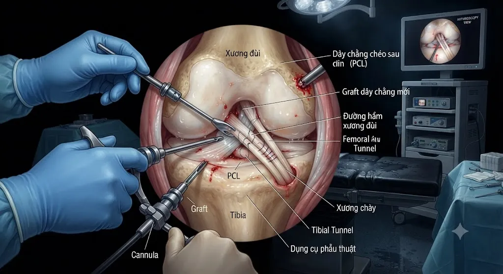 Phẫu thuật nội soi tái tạo dây chằng