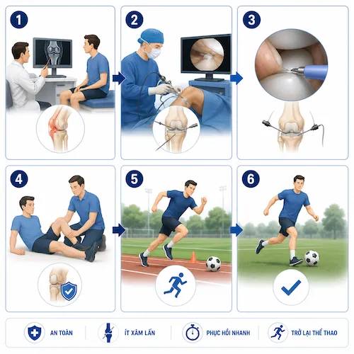 LIỆU TRÌNH PHẪU THUẬT NỘI SOI KHỚP - Y HỌC THỂ THAO